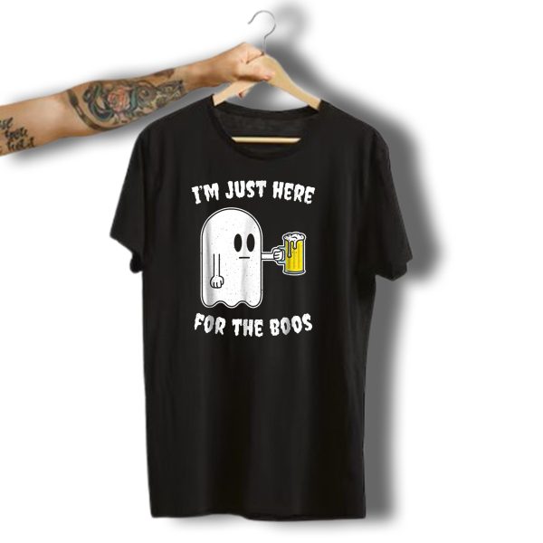 IM Just Here For The Boos Ghost Halloween Beer Mug T Shirt t shirt 1