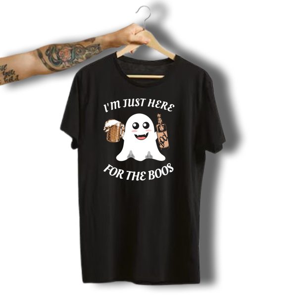 IM Just Here For The Boos Ghost Halloween T Shirt t shirt 1