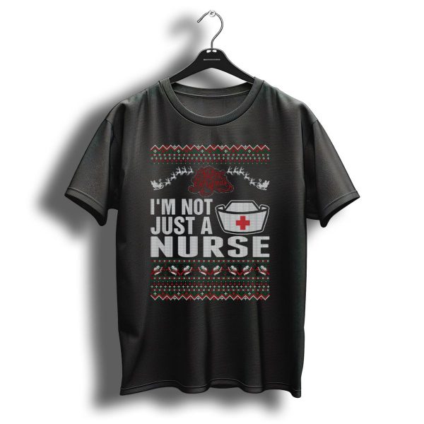 IM Not Just A Nurse Merry Christmas Santa Sleigh T Shirt 1 t shirt 1