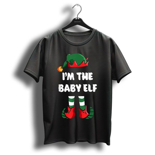 IM The Baby Elf Hat And Shoes Christmas Matching Family Group T Shirt 1 t shirt 1