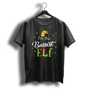 I'm The Bassist Elf Costume Family Matching Christmas T-Shirt