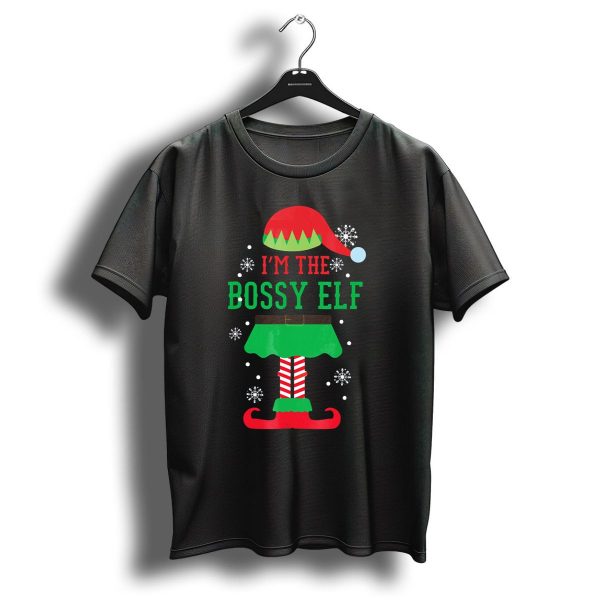 IM The Bossy Elf Christmas Snowflake T Shirt 1 t shirt 1