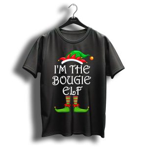I'm The Bougie Elf Matching Family Group Christmas Hat And Shoes T-Shirt