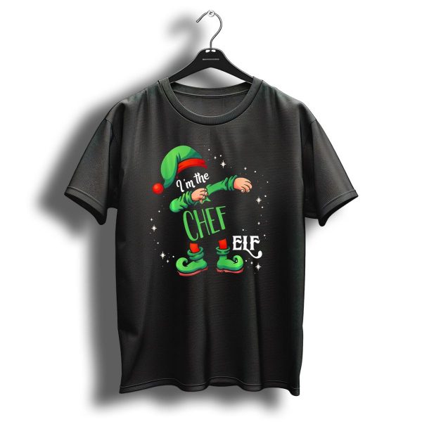 IM The Chef Elf Christmas Dabbing Dance Outfit Decor T Shirt 1 t shirt 1