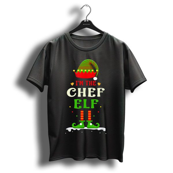 IM The Chef Elf Christmas Hat And Striped Shoes T Shirt 1 t shirt 1