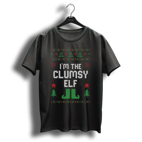 IM The Clumsy Elf Christmas T Shirt 1 t shirt 1