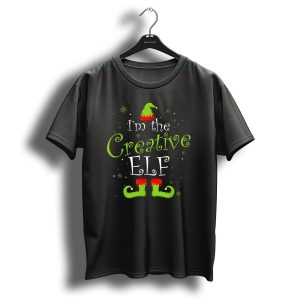 I'm The Creative Elf Christmas Hat And Shoes T-Shirt