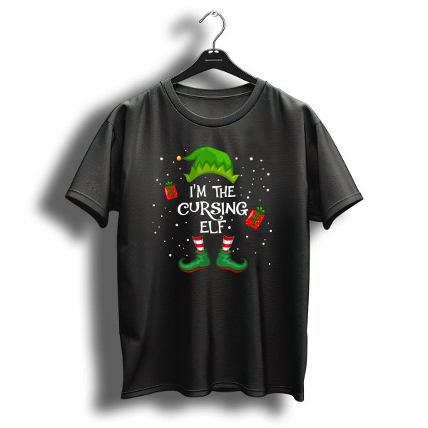 IM The Cursing Elf Christmas Humor Group Gift Holiday Fun T Shirt 1 t shirt 1