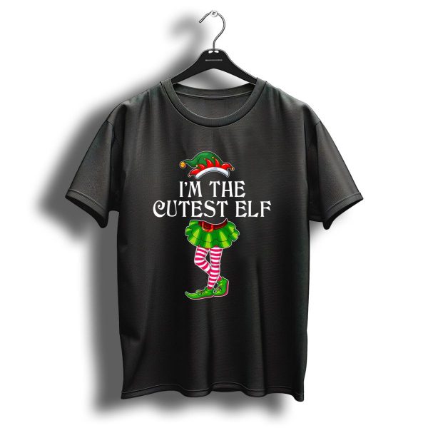 IM The Cutest Elf Christmas Matching Family Group Festive Attire T Shirt 1 t shirt 1