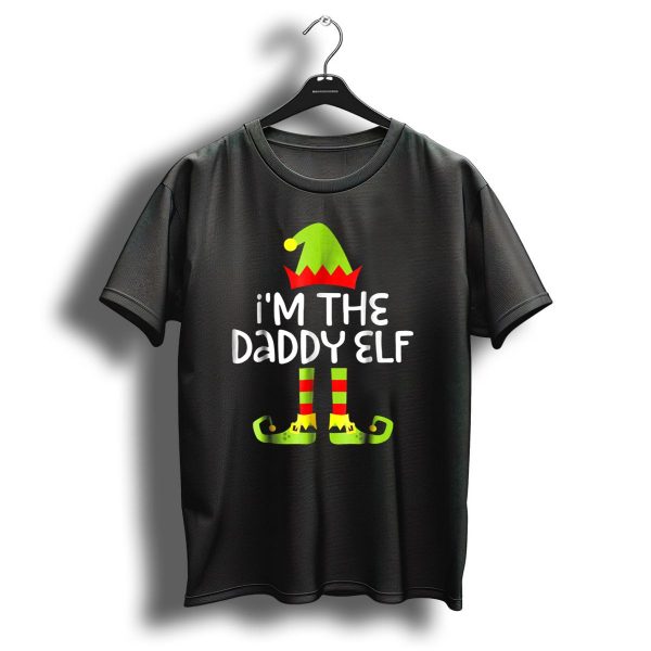 IM The Daddy Elf Mens Matching Christmas T Shirt 1 t shirt 1