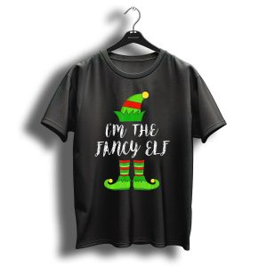 I'm The Fancy Elf Christmas Party Hat And Shoes T-Shirt