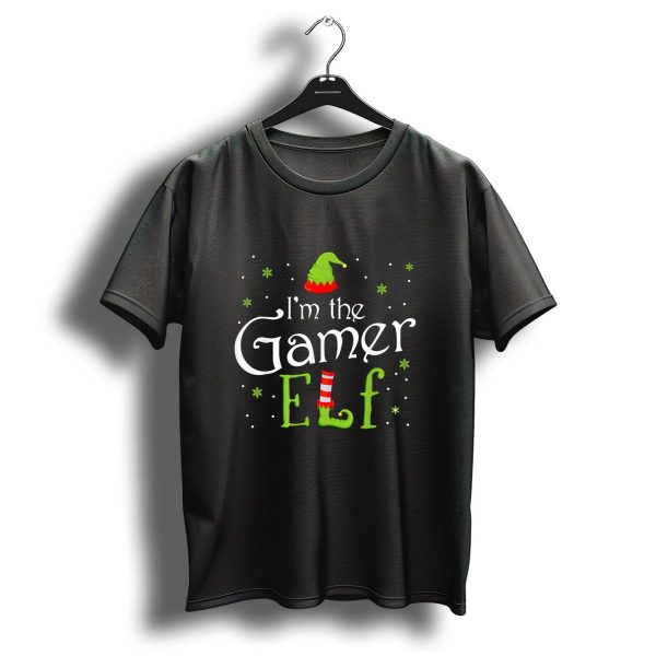 IM The Gamer Elf Christmas Hat And Striped Boot T Shirt 1 t shirt 1