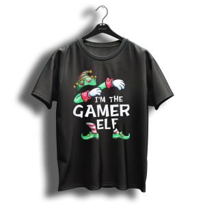 I'm The Gamer Elf Dabbing Christmas Family T-Shirt