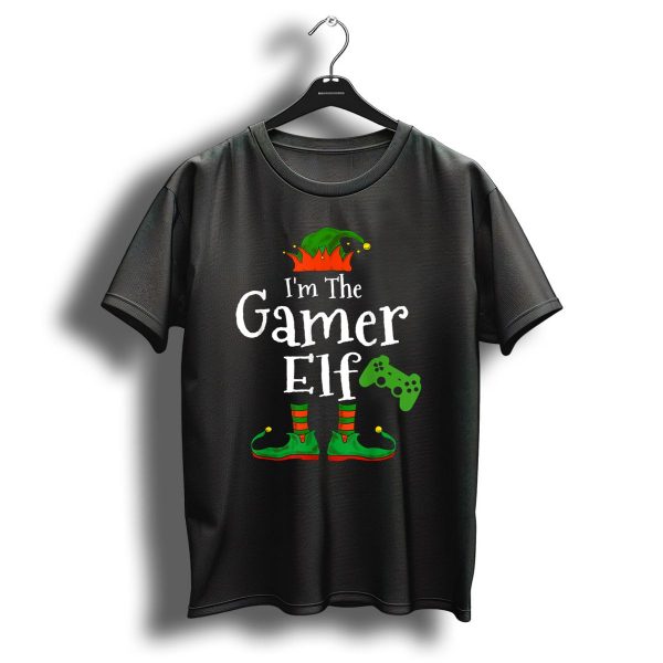 IM The Gamer Elf Family Christmas Video Game Controller T Shirt 1 t shirt 1