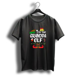 I'm The Grandpa Elf Funny Christmas Matching Family Group T-Shirt