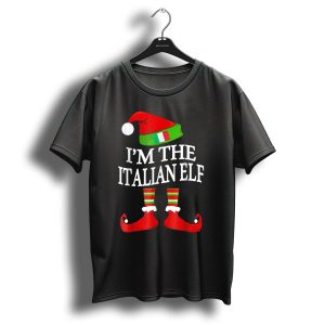 I'm The Italian Elf Festive Christmas Group Family Pajama Holiday Matching T-Shirt