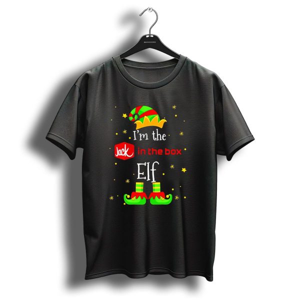 IM The Jack In The Box Elf Christmas Green Red Hat Shoes Stars T Shirt 1 t shirt 1