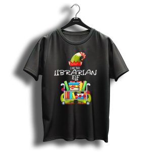 I'm The Librarian Elf Funny Christmas Books Love Reading T-Shirt