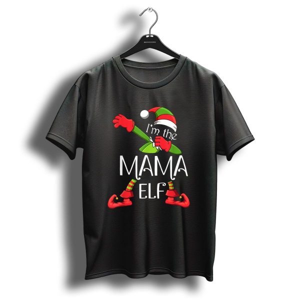 IM The Mama Elf Dabbing Christmas Family Holiday T Shirt 1 t shirt 1