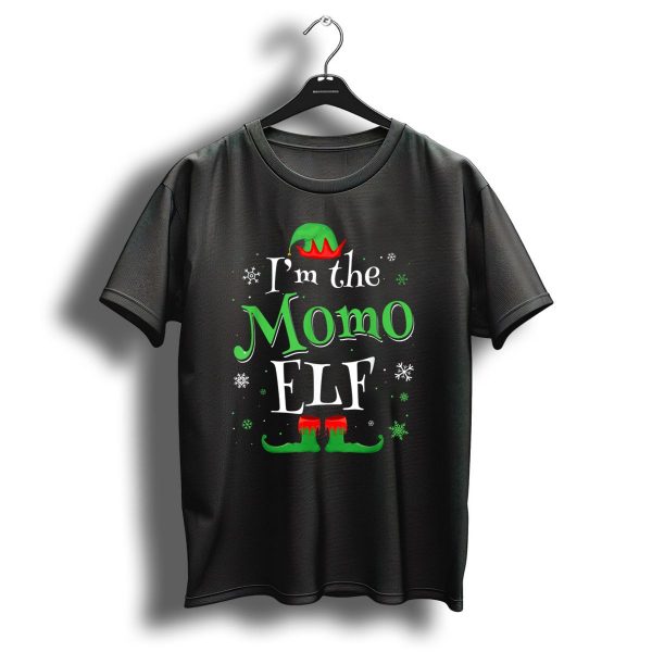 IM The Momo Elf Christmas Hat And Shoes Snowflakes T Shirt 1 t shirt 1