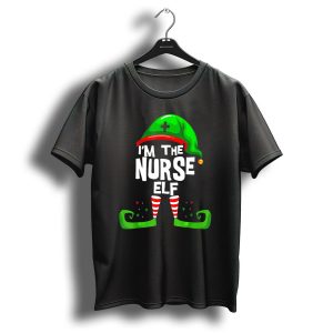 I'm The Nurse Elf Rn Nurse Elf Christmas Costume T-Shirt