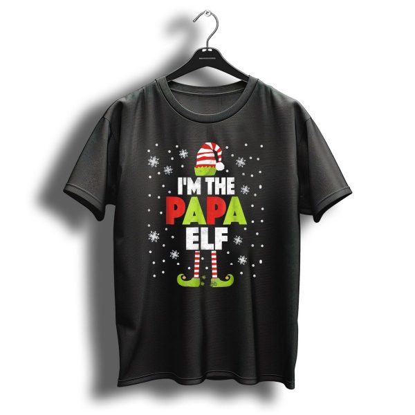 IM The Papa Elf Christmas Snowflakes Stripe Hat And Boots T Shirt 1 t shirt 1