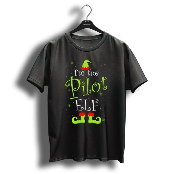IM The Pilot Elf Matching Family Group Christmas Costume T Shirt 1 t shirt 1
