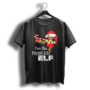 I'm The Princess Elf Christmas Candy Cane Ornaments T-Shirt