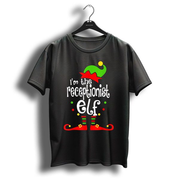 IM The Receptionist Elf Christmas T Shirt 1 t shirt 1