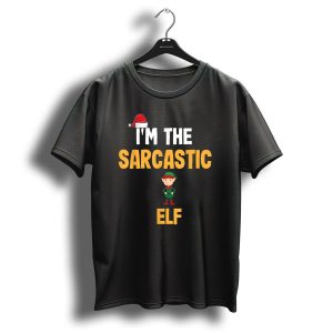 I'm The Sarcastic Elf Christmas Hat Red Green T-Shirt