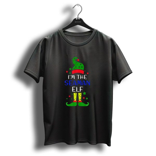 IM The Seaman Elf Funny Christmas Family Holiday Pajama Party T Shirt 1 t shirt 1