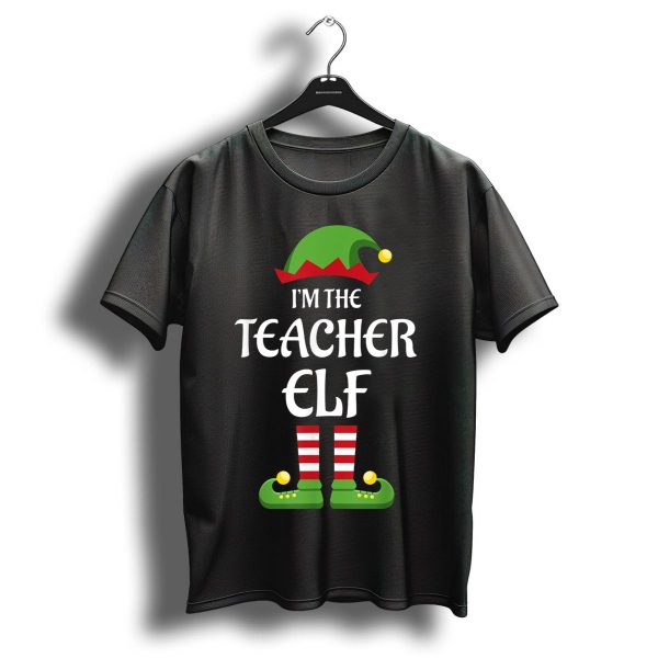 IM The Teacher Elf Family Christmas Matching Pajama Group T Shirt 1 t shirt 1