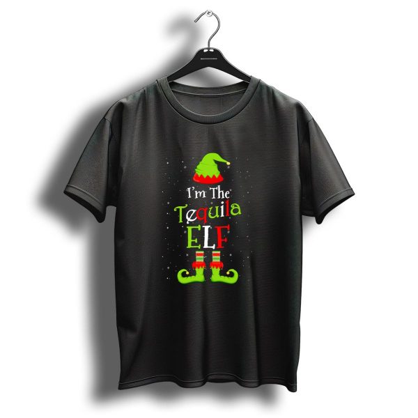 IM The Tequila Elf Festive Holiday Humor Apparel Christmas T Shirt 1 t shirt 1