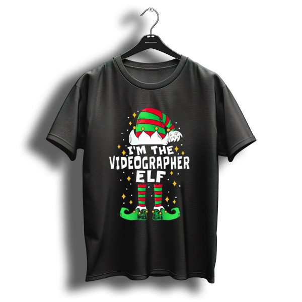 IM The Videographer Elf Christmas Holiday Costume T Shirt 1 t shirt 1