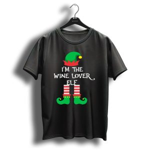I'm The Wine Lover Elf Christmas Matching Family Group T-Shirt