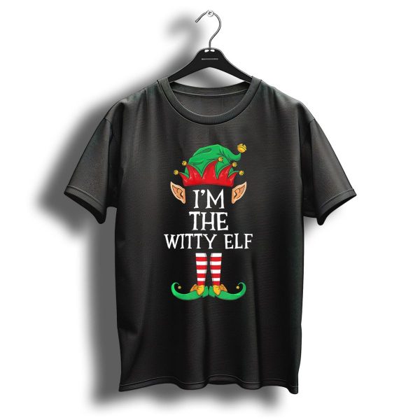 IM The Witty Elf Family Christmas Matching Pajamas Holiday Fun T Shirt 1 t shirt 1