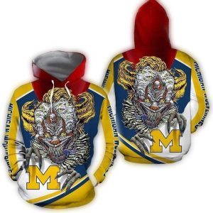It Hold Logo Michigan Wolverines All Over Print Hoodie