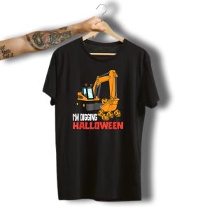 I'M Digging Halloween Kid Excavator Pumpkins T-Shirt