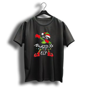 I'm The Amazing Elf I'm Dabbing With Christmas Lights And Festive Hat T-Shirt