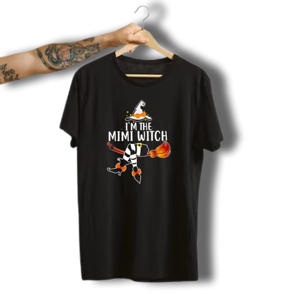Im The Mimi Witch Halloween Broomstick Hat Bow Stars T Shirt 1 t shirt 1