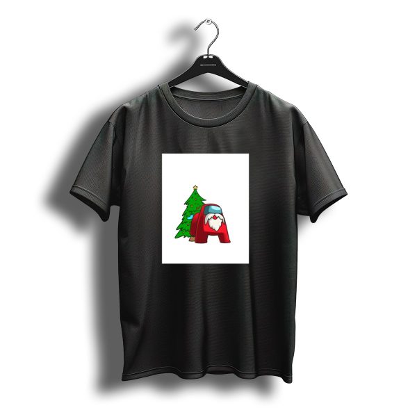 Impostor Christmas Santa With Tree Crewmate T Shirt t shirt 1