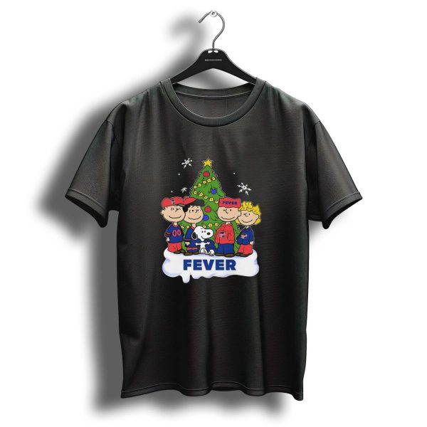 Indiana Fever Snoopy Peanuts Christmas T Shirt 1 t shirt 1