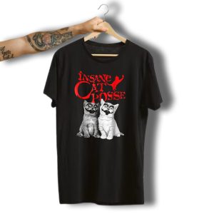 Insane Cat Posse Halloween Funny Clowns Mom Lover T-Shirt