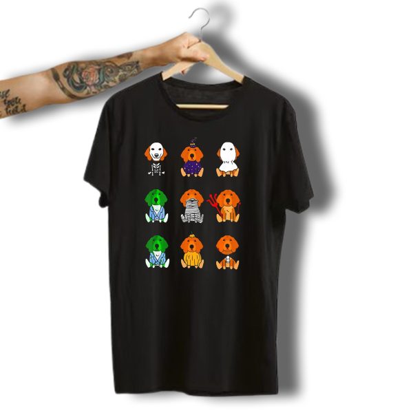 Irish Setter Halloween Costumes Skeleton Mummy Ghost Devil Pumpkin Wizard Green Monster T Shirt t shirt 1