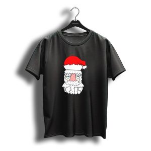 Is It Over Yet Tired Santa Claus Christmas T-Shirt