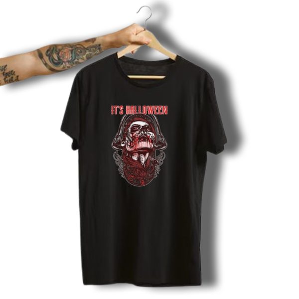 Its Halloween Skull Art Horror T Shirt t shirt 1
