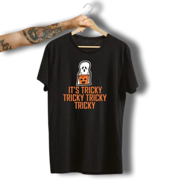 Its Tricky Halloween Night Ghost Spooky Trick Or Treat T Shirt t shirt 1