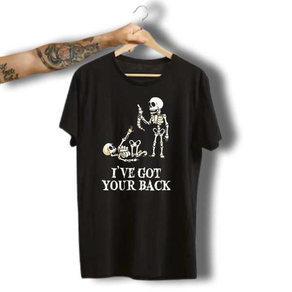 Ive Got Your Back Funny Skeleton Halloween Pun T Shirt 1 t shirt 1
