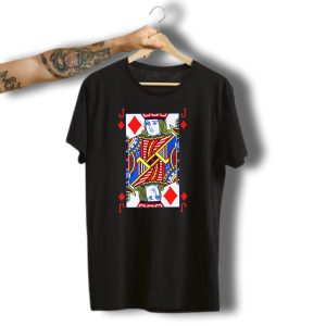 Jack Of Diamonds Card Funny Halloween Costume Poker T-Shirt