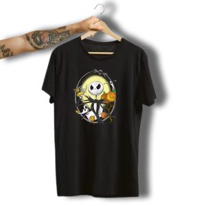 Jack Skellington Halloween Best With Zero And Pumpkins T-Shirt